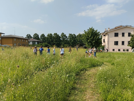 GREST girls and boys from the parish of Santa Cristina visiting the ‘Labyrinth of Biodiversity’ at Domus Nostra